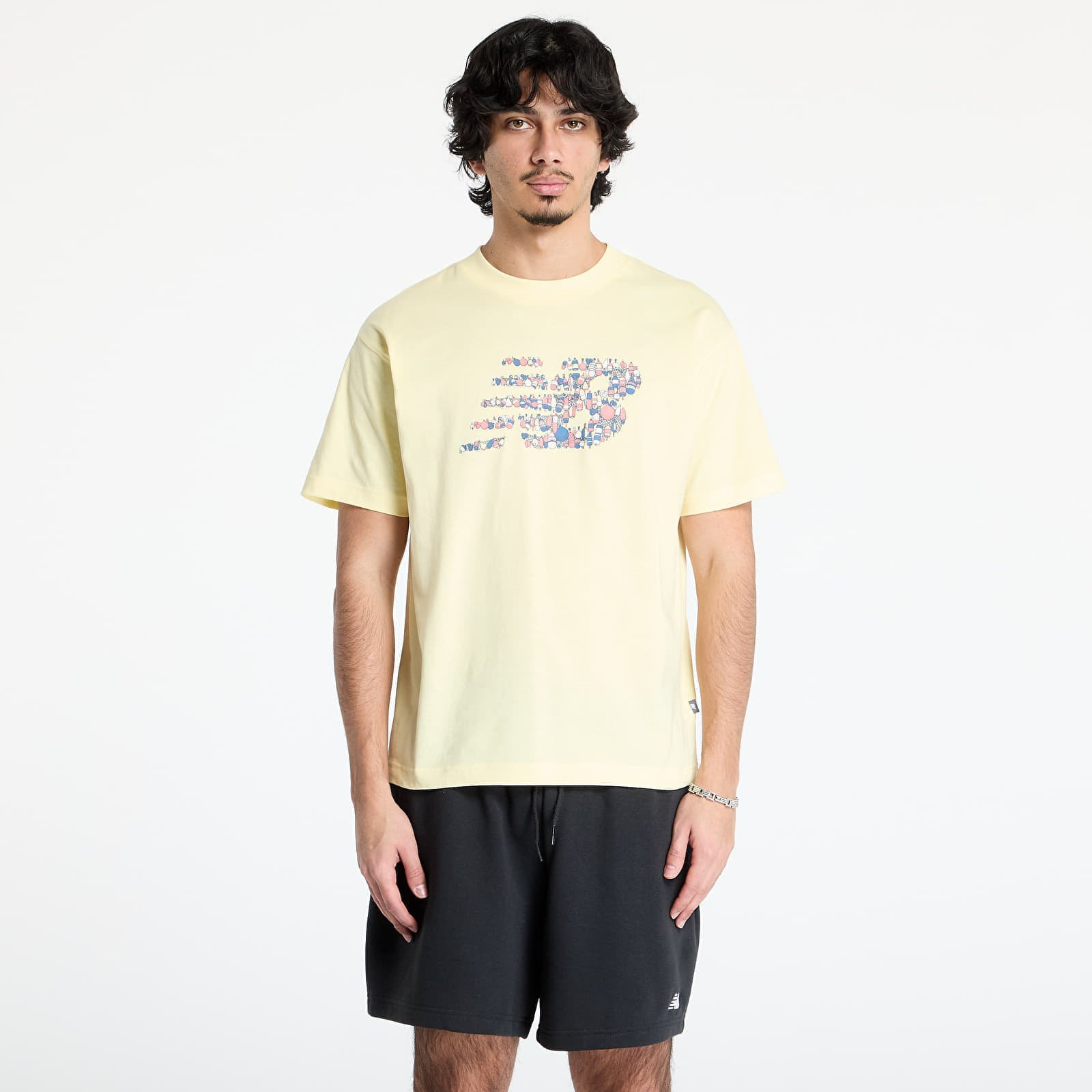 Tričko New Balance Nautical Logo T-Shirt Yellow S