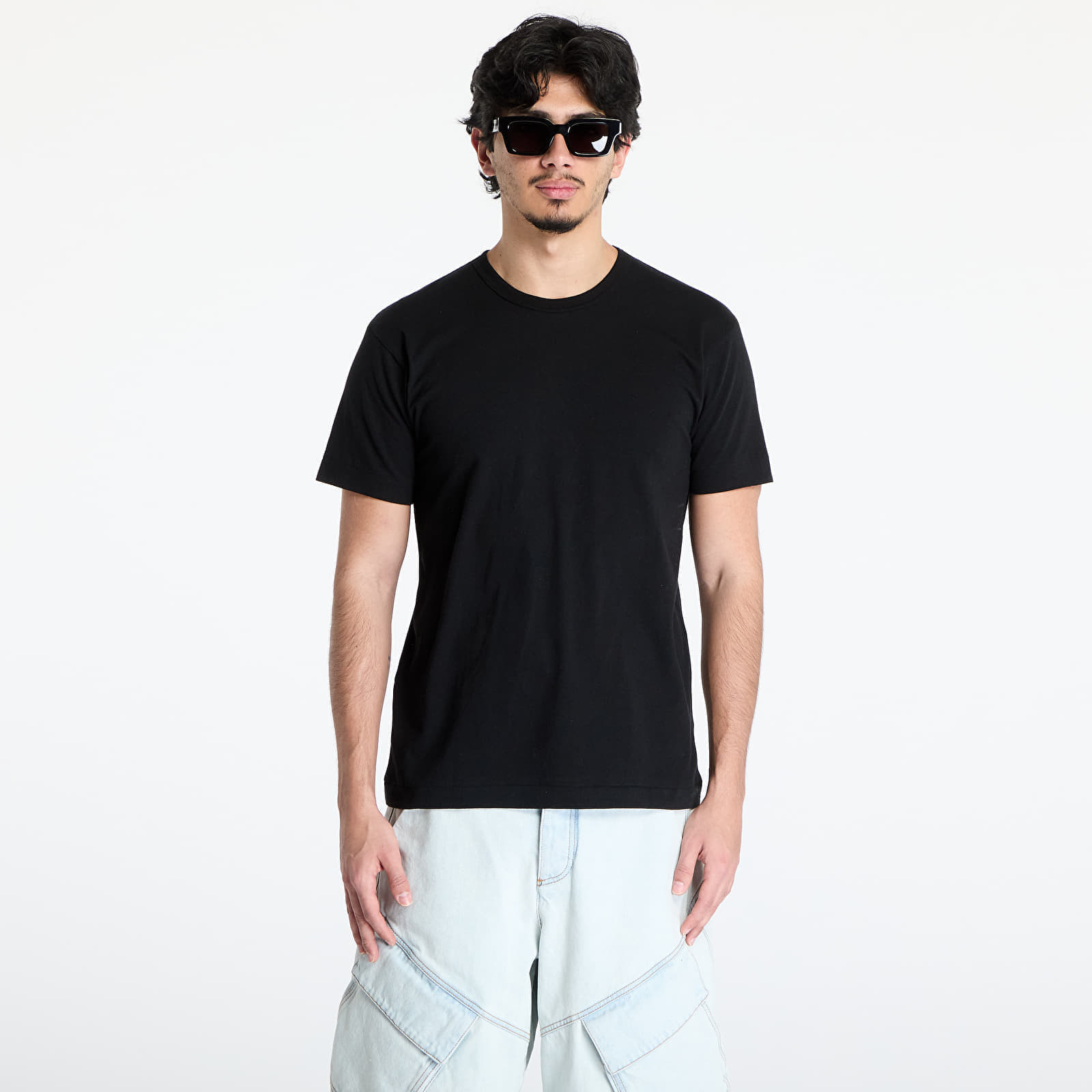 Tričko Comme des Garçons PLAY Black Emblem Knit T-Shirt UNISEX Black M