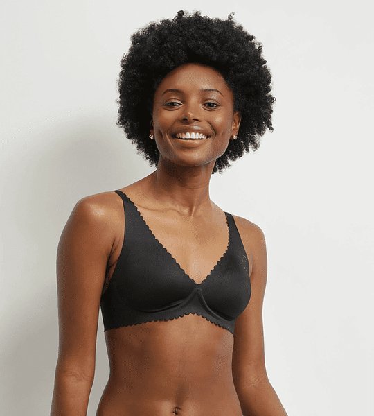 DIM TRIANGLE BODY TOUCH BRA - Dámska podprsenka s kosticou - čierna