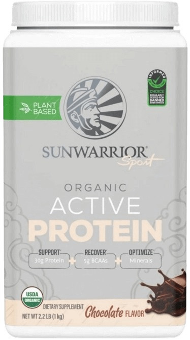 Sunwarrior active protein organic 1000 g - čokoláda
