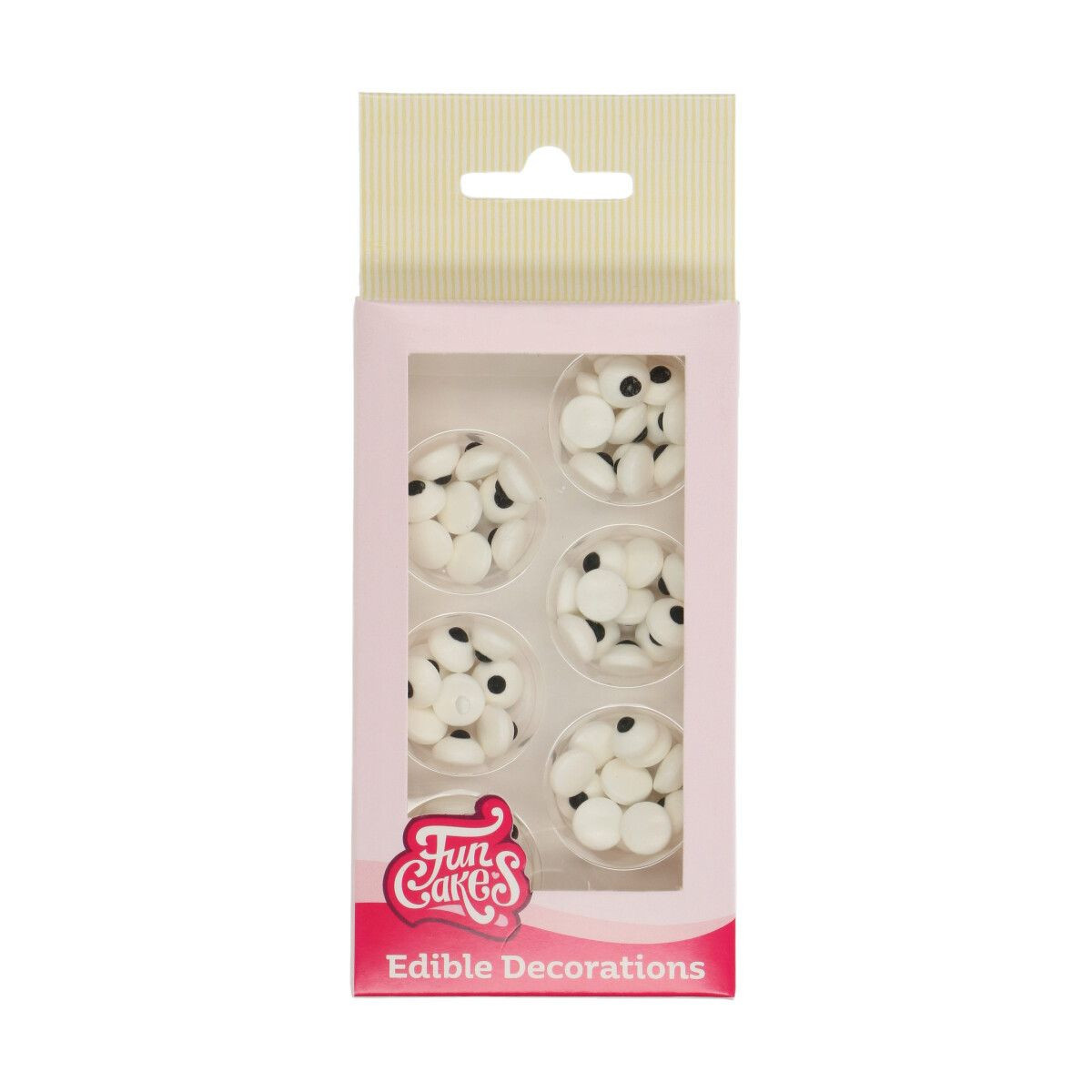 Cakesupplies Cukrové zdobenie - Oči okrúhle 64 ks