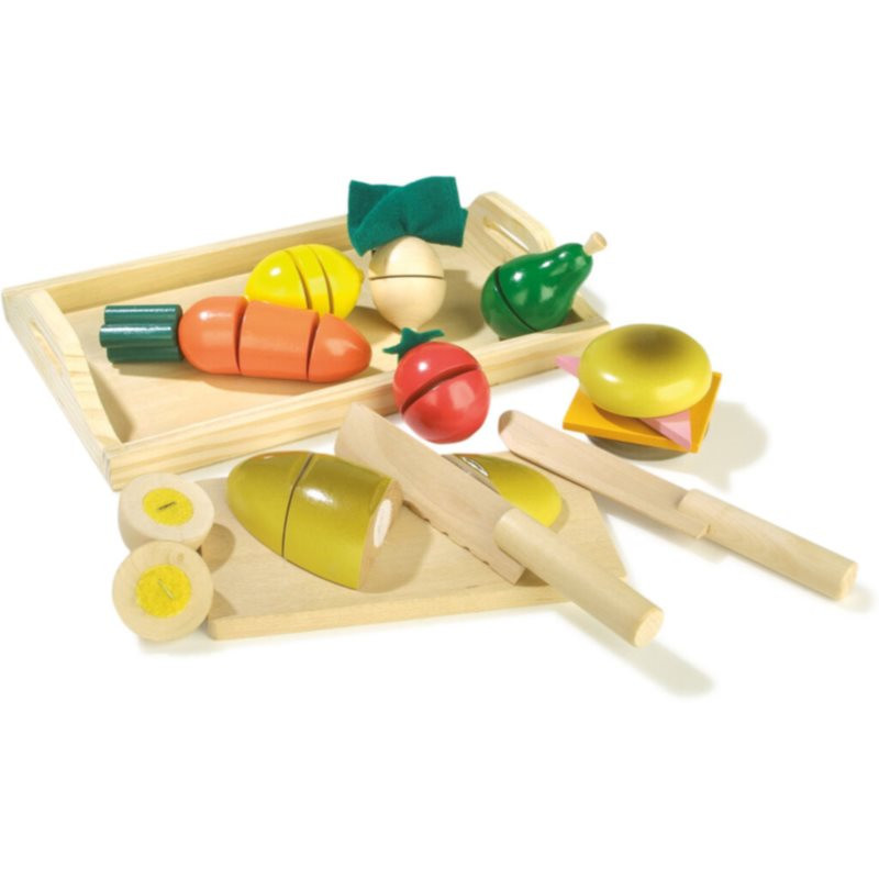 Small foot Cuttable Lunch Set sada hračiek z dreva 3 y+ 10 ks