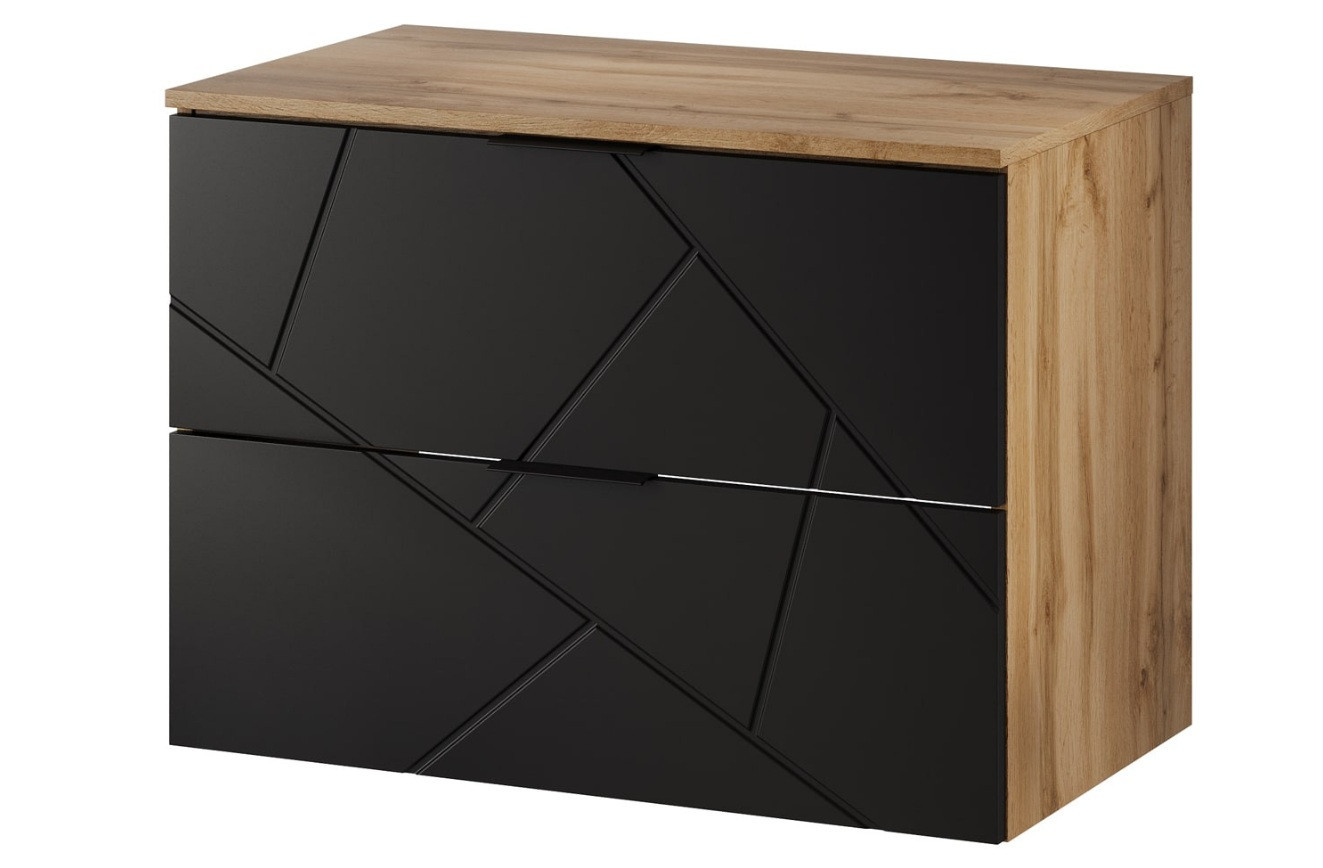 Szynaka Skrinka pod umývadlo MAZI BLACK 38 | 80 cm