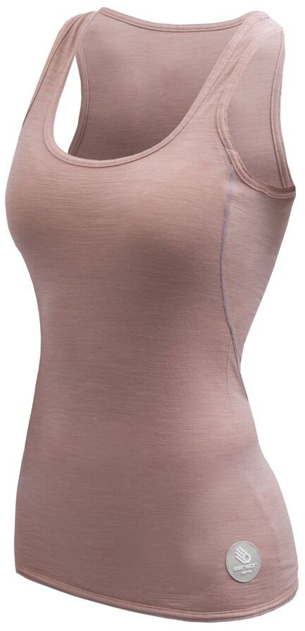 SENSOR MERINO AIR dámske tričko bez rukávov dusty pink Veľkosť: S 8592837103754