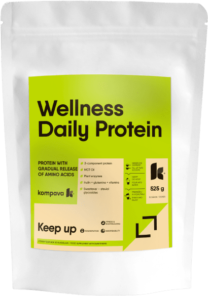 KOMPAVA Welness Daily Protein jahoda/malina 525 g