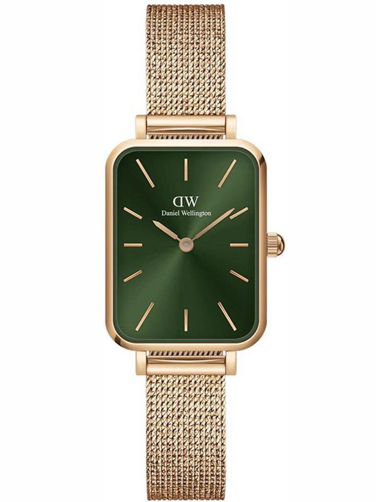 DÁMSKE HODINKY DANIEL WELLINGTON Quadro Pressed Melrose Emerald 20mm DW00100445+ BOX (zw505n)