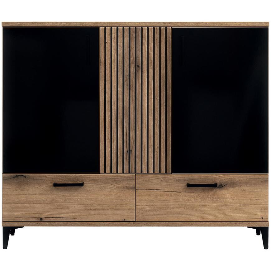 Komoda Aris As04 Dub/Čierna