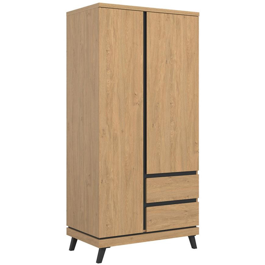 Skriňa Ate At11 Dub/Čierna