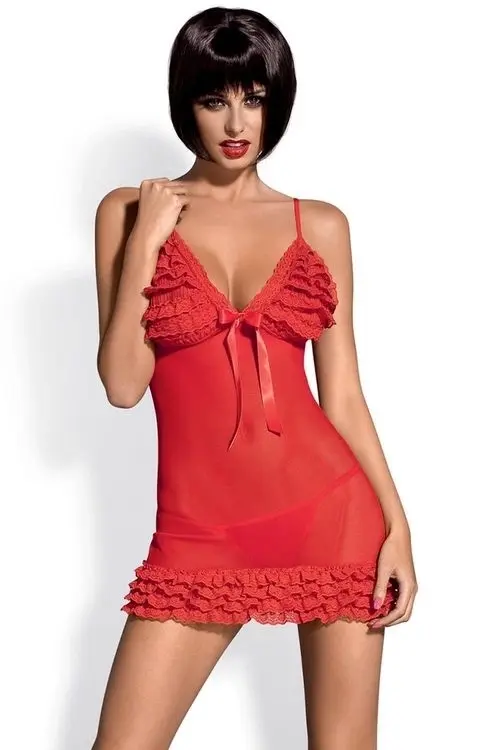 Dámska košieľka Madame chemise XXL red