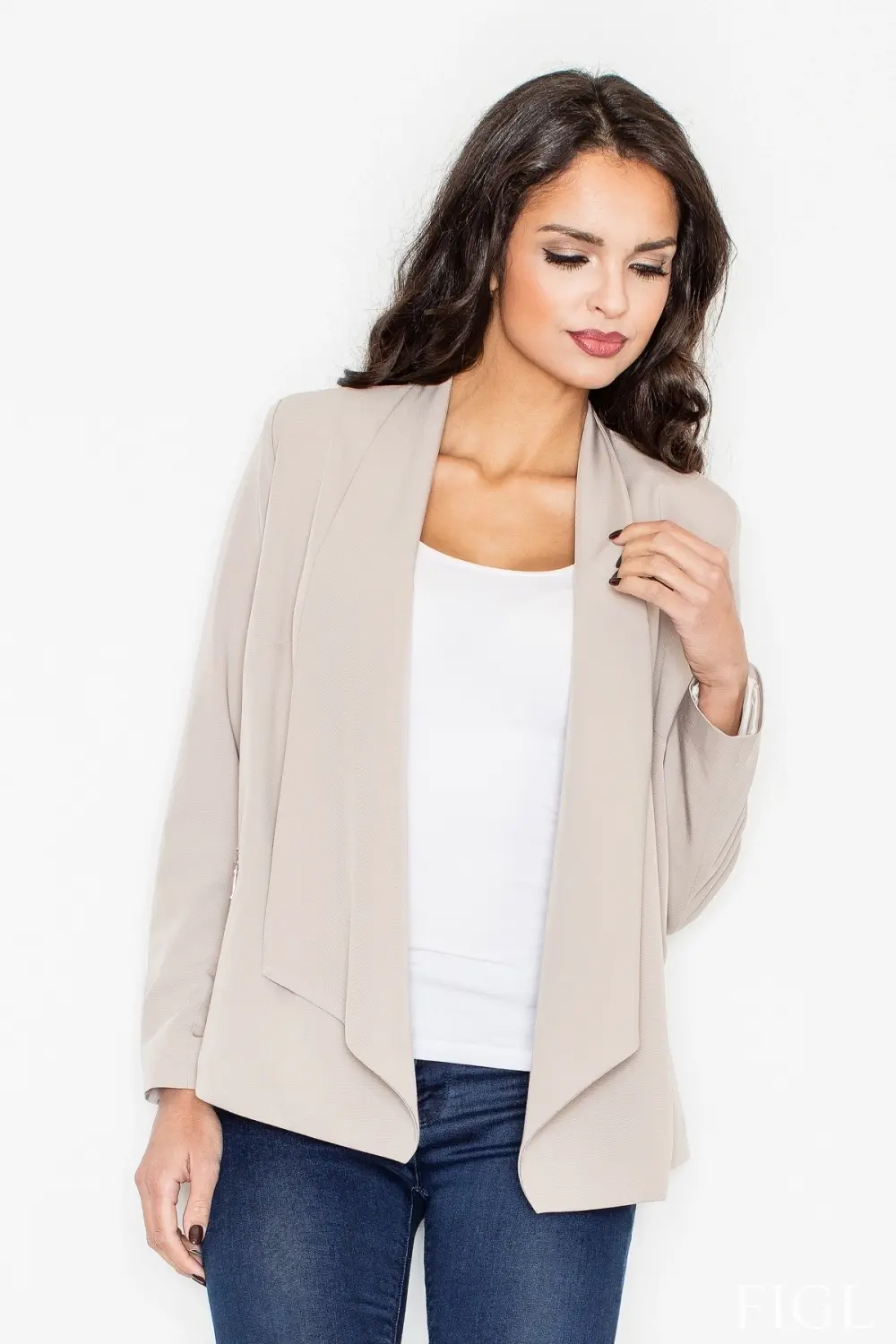 Dámsky sveter M435 beige