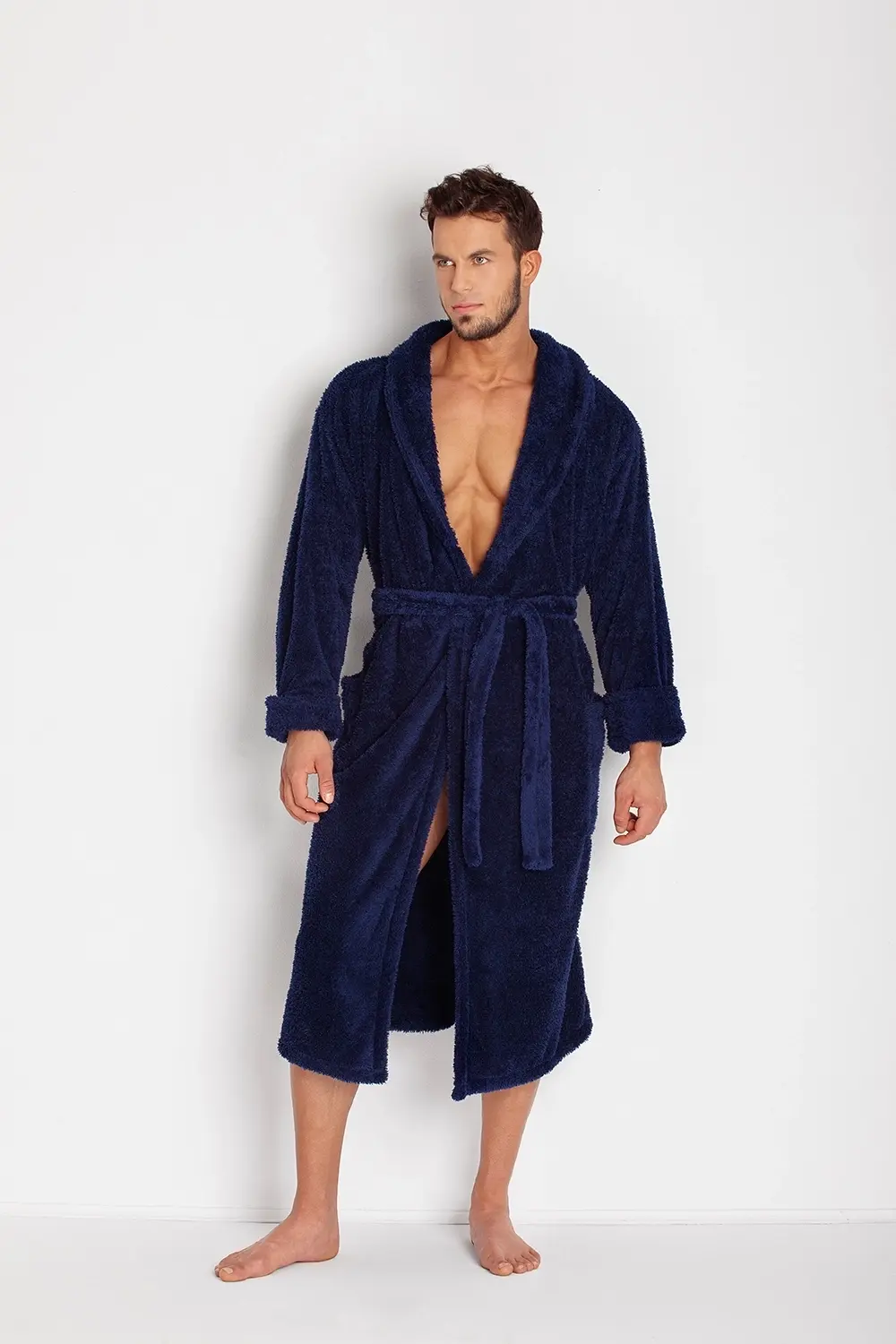 Pánsky župan 130 dark blue