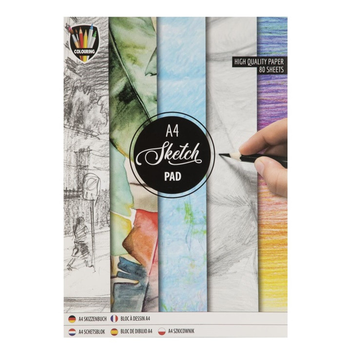 Skicovací blok A4 | 80 listov