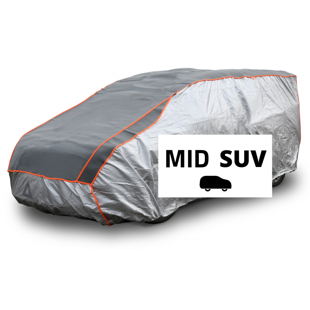 Ochranná plachta proti krúpam MID SUV 480x195x155cm - strieborná