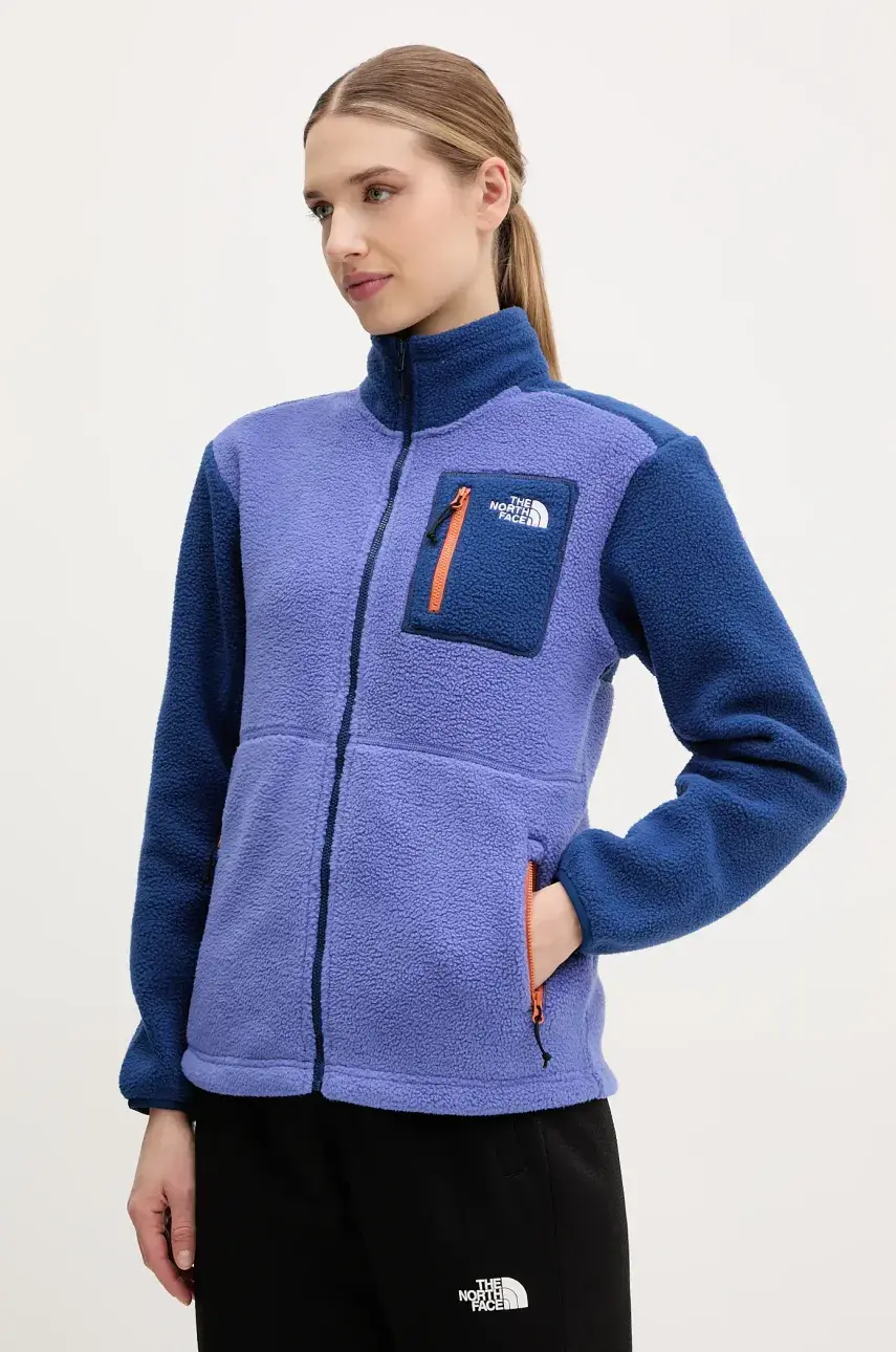 Mikina The North Face Yumiori dámska, fialová farba, vzorovaná, NF0A88428Z51