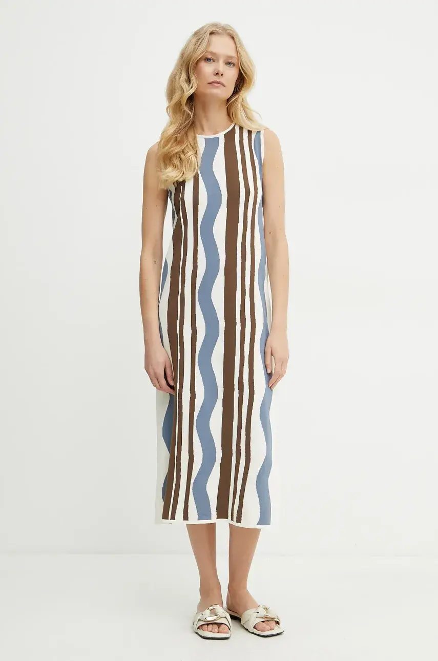 Šaty Weekend Max Mara viac farieb, midi, rovný strih, 2515321012600