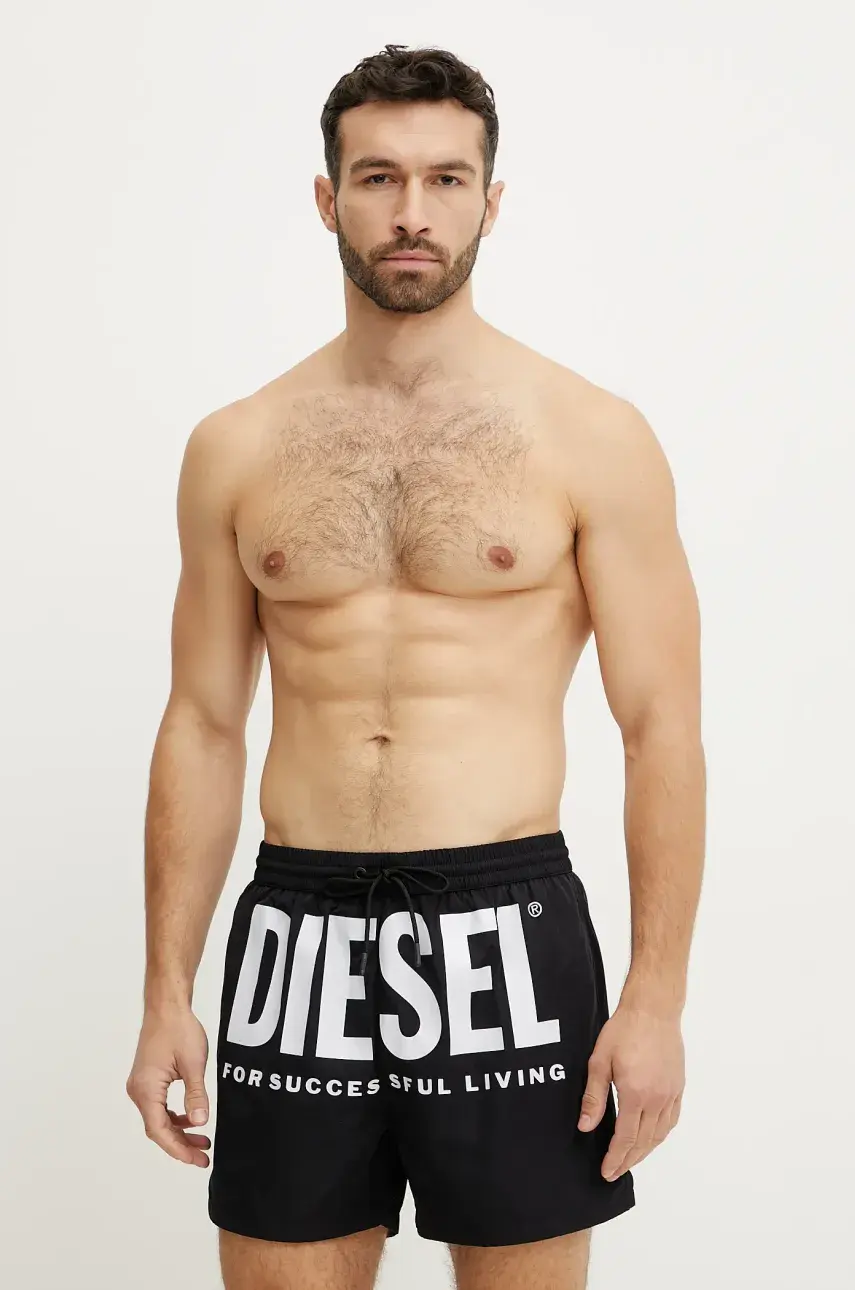 Plavkové šortky Diesel KEN-37-D-CORE BOXER-SHORTS čierna farba, A16299.0NJAS