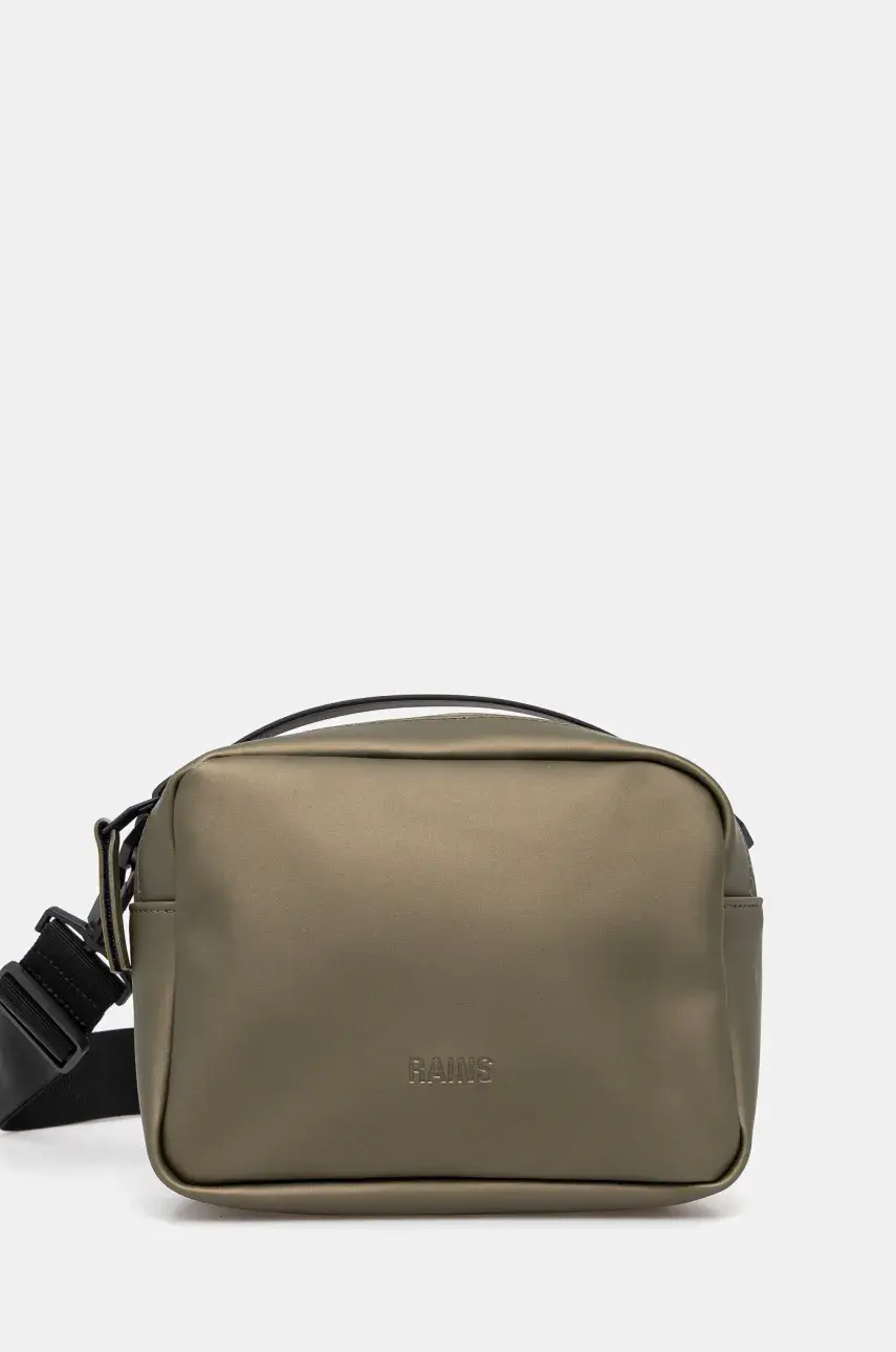 Malá taška Rains Box Bag W3 zelená farba, 14100