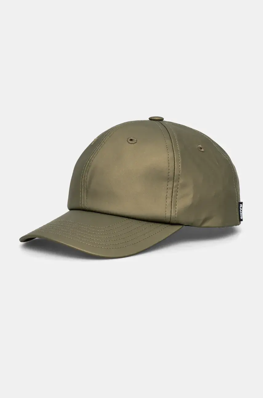 Šiltovka Rains Cap W1 zelená farba, jednofarebná, 13600