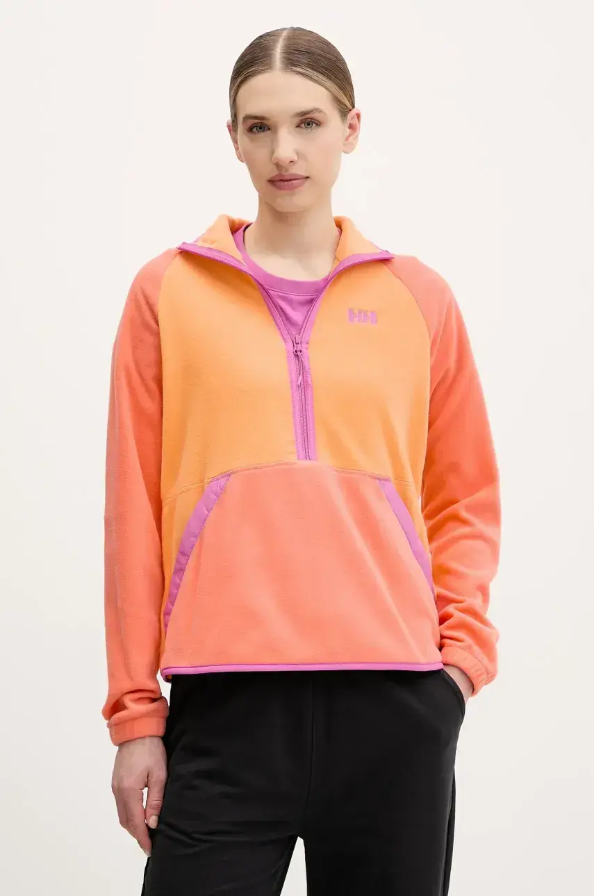 Športová mikina Helly Hansen Rig oranžová farba, vzorovaná, 54082