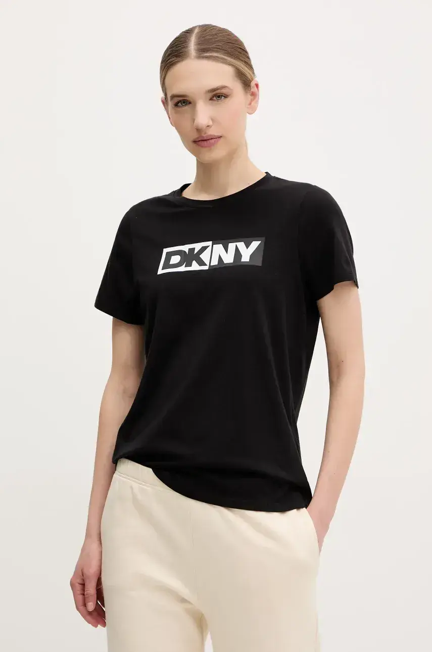 Tričko Dkny dámske, čierna farba, DP5T5894