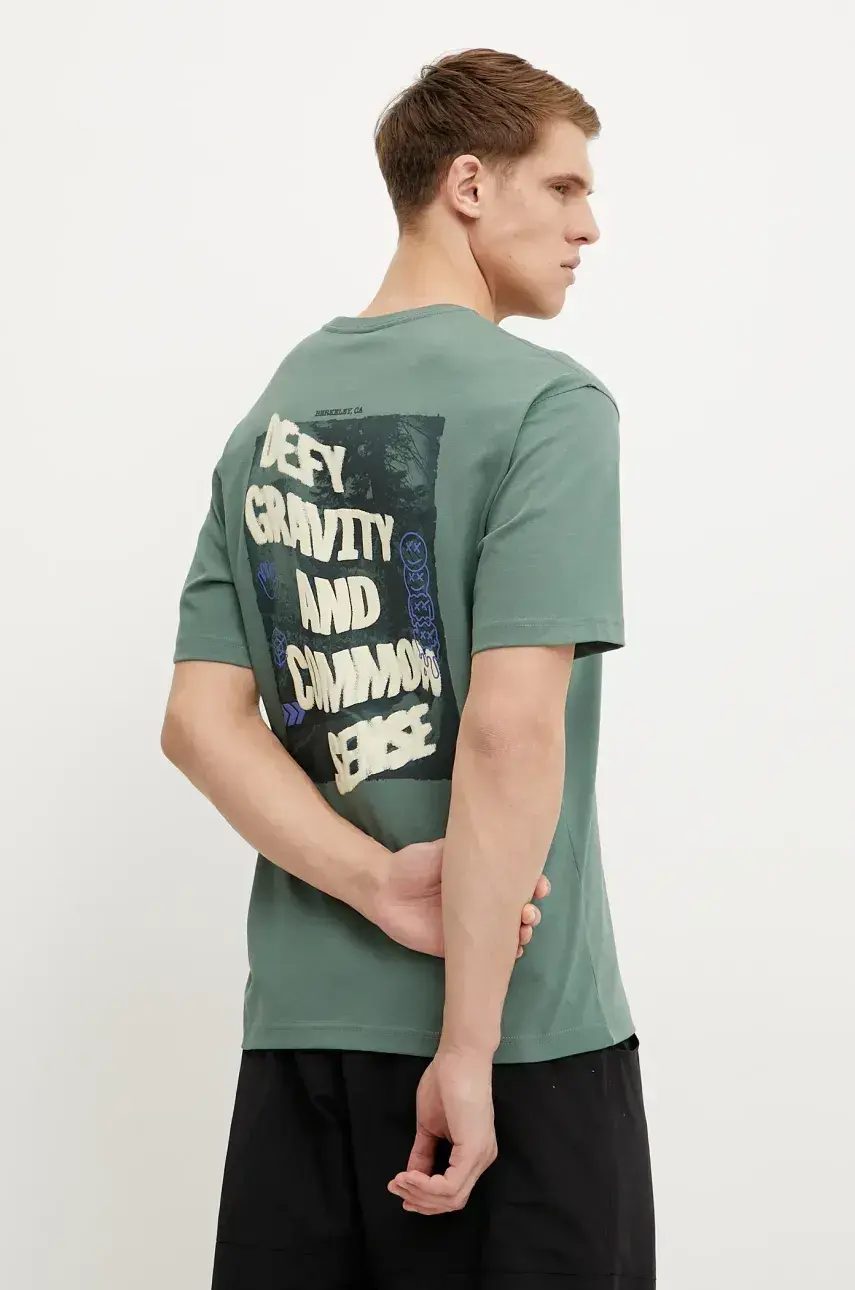Bavlnené tričko The North Face Heritage Graphic Relaxed pánske, zelená farba, s potlačou, NF0A8C3QHCH1