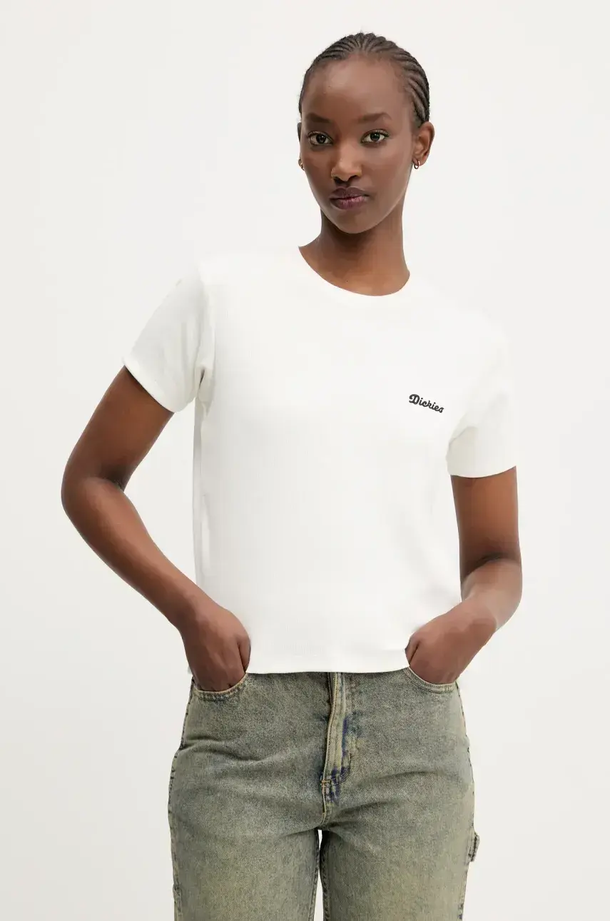 Tričko Dickies dámske, béžová farba, DK0A4Z8JC481