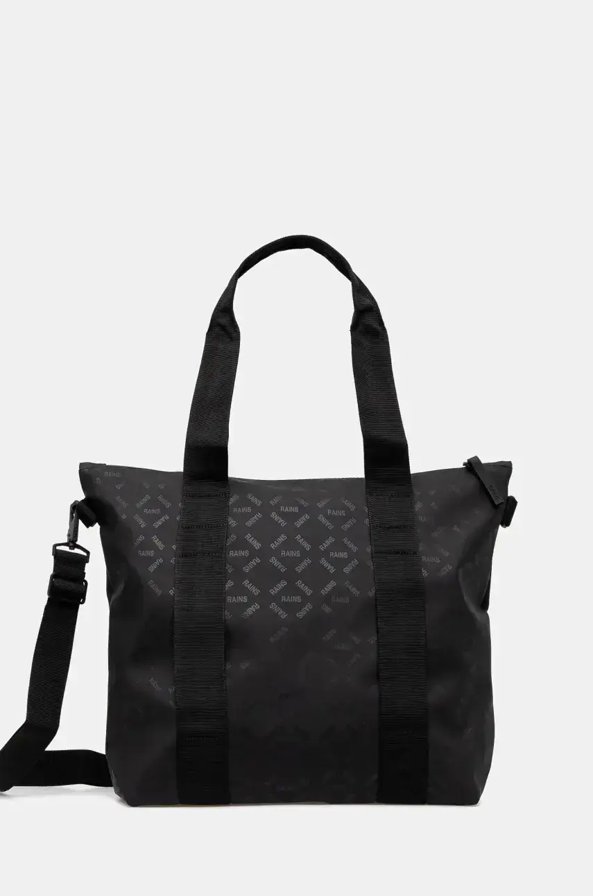 Taška Rains Tote Bag Mini W3 čierna farba, 14160