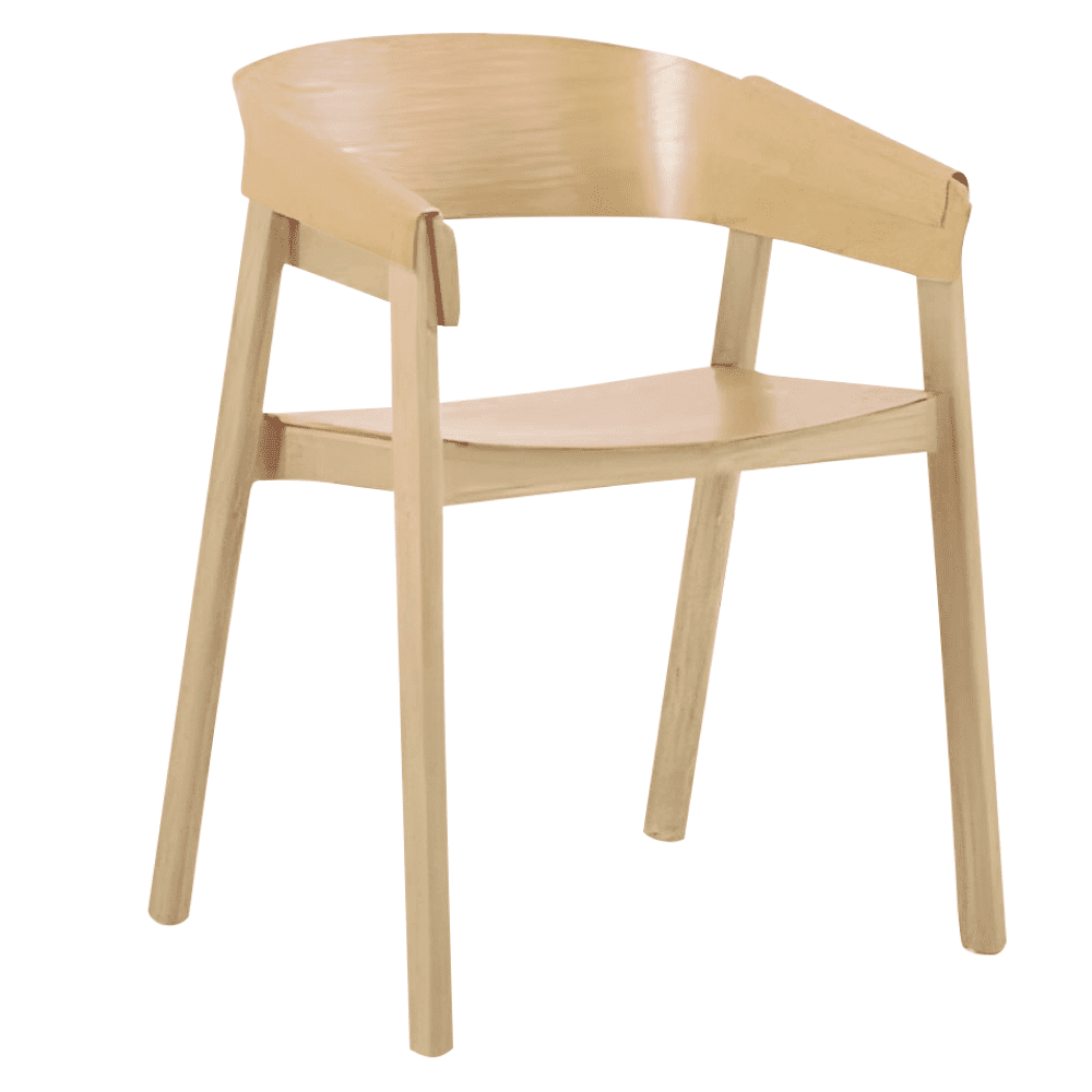 Stolička, masívne drevo, prírodná, LAKERA