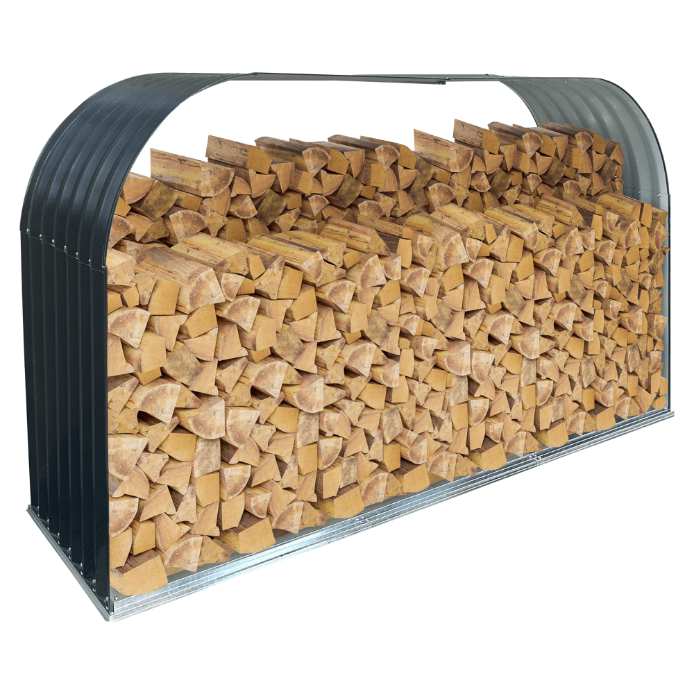 Prístrešok na drevo, antracit, pozinkovaná oceľ, RADEK