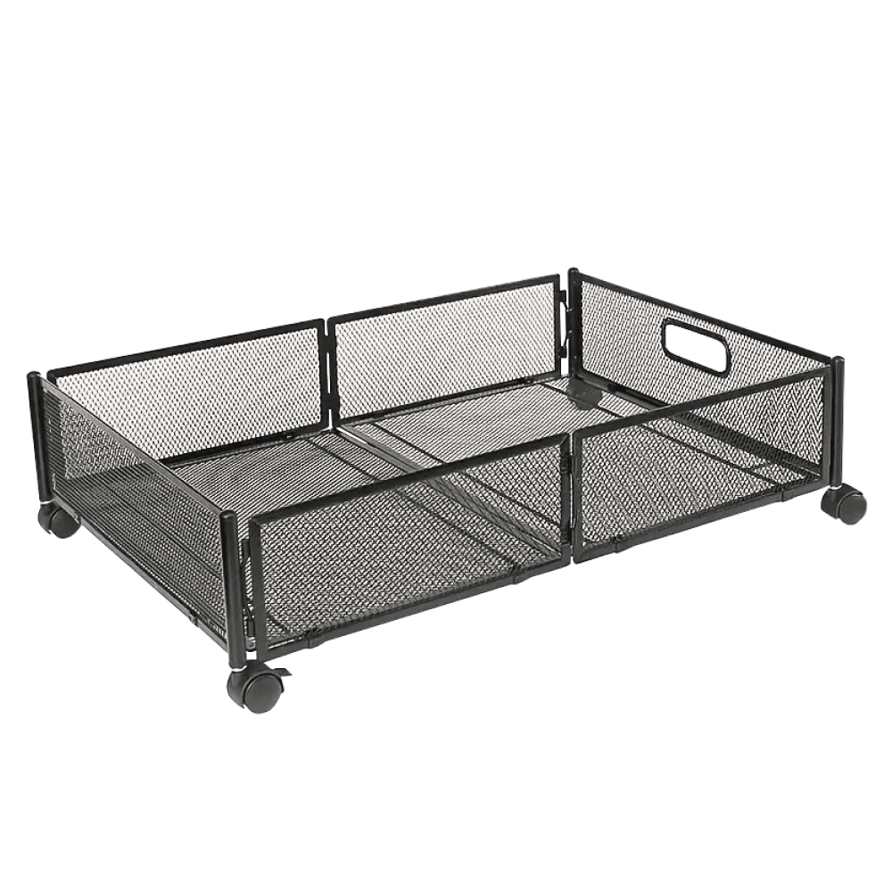 Organizér pod posteľ s kolieskami, čierna, TOMKO TYP 1