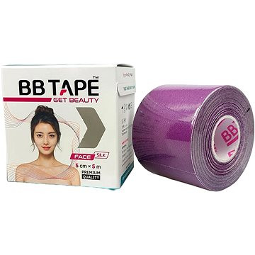 BB Tape tejp na obličej z umělého hedvábí fialová 1 ks