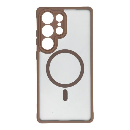 FULL MATTE MAG COVER case compatible with MagSafe for SAMSUNG S25 brown