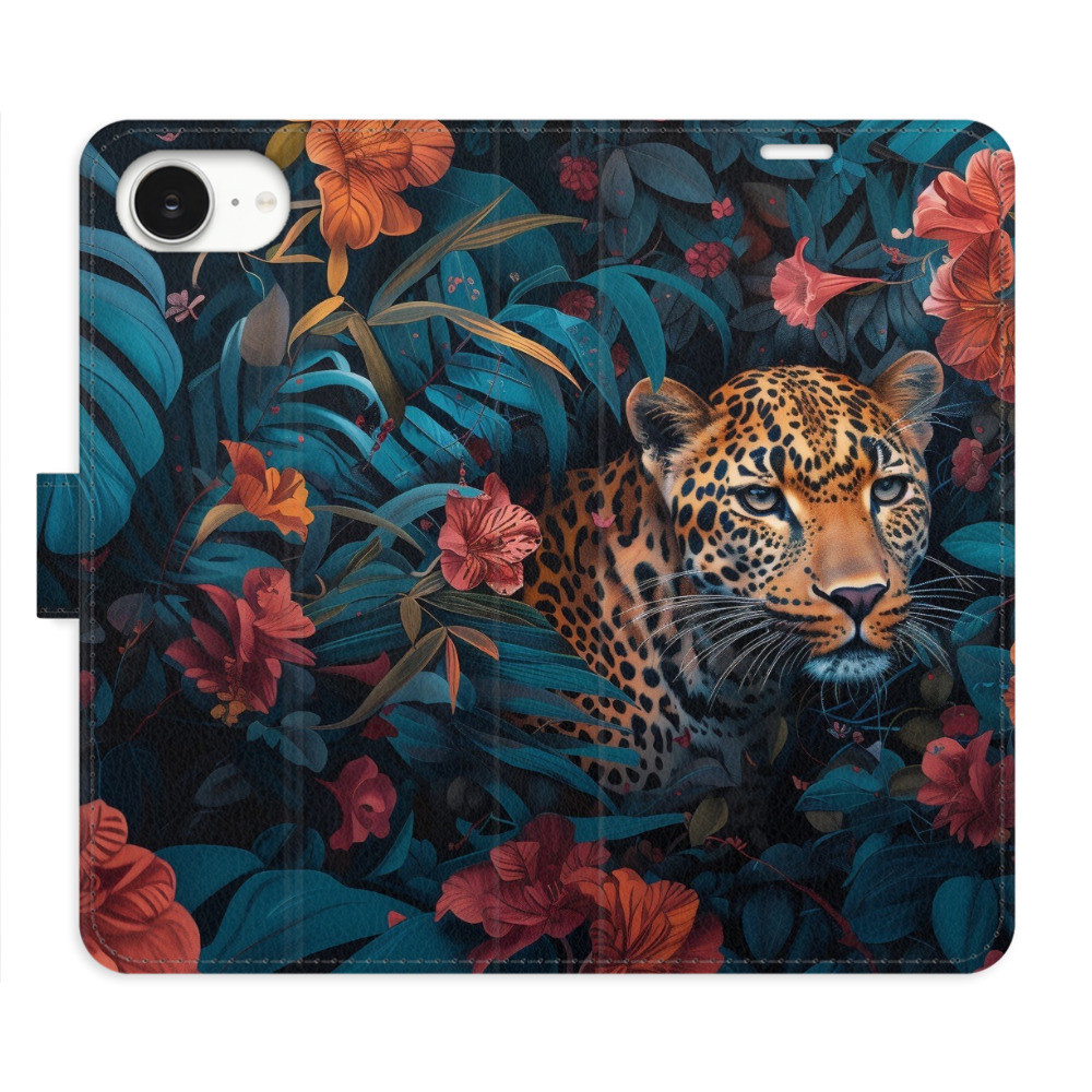 Flipové puzdro iSaprio - Flower Jaguar 02 - iPhone 16e