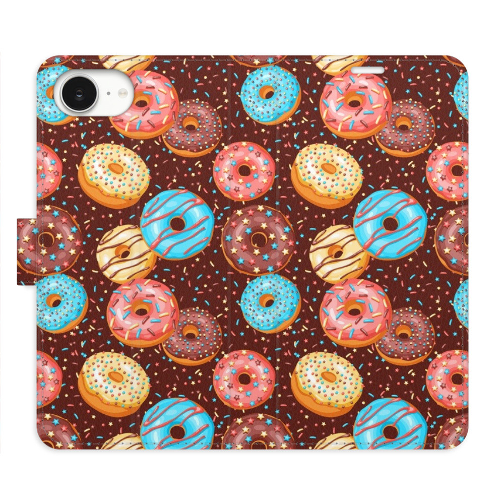Flipové puzdro iSaprio - Donuts Pattern - iPhone 16e