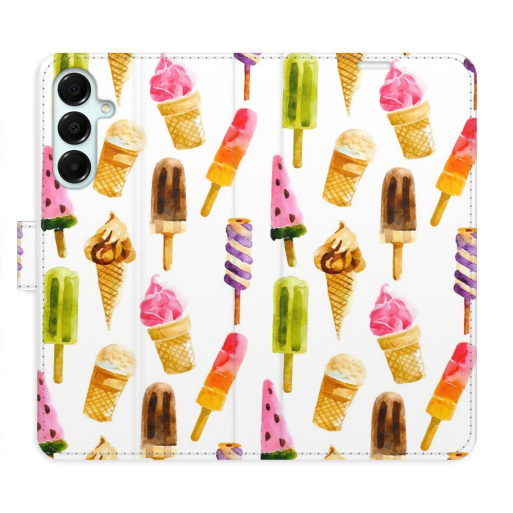Flipové puzdro iSaprio - Ice Cream Pattern - Samsung Galaxy A16 5G