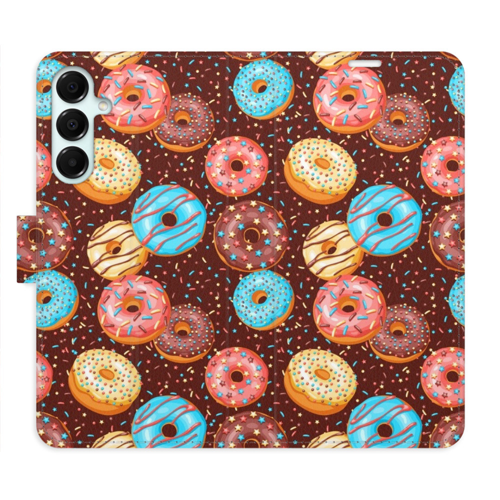 Flipové puzdro iSaprio - Donuts Pattern - Samsung Galaxy A16 5G