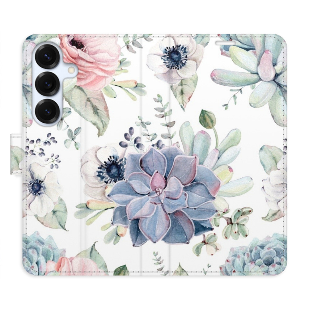 Flipové puzdro iSaprio - Succulents - Samsung Galaxy S25