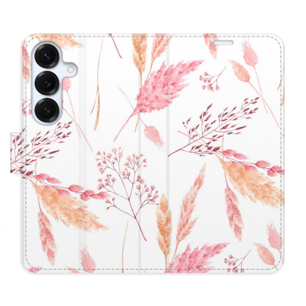 Flipové puzdro iSaprio - Ornamental Flowers - Samsung Galaxy S25