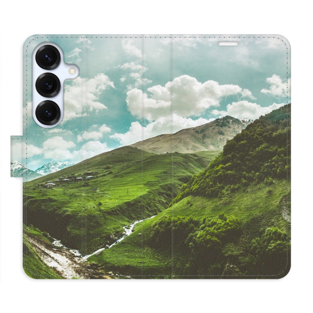 Flipové puzdro iSaprio - Mountain Valley - Samsung Galaxy S25