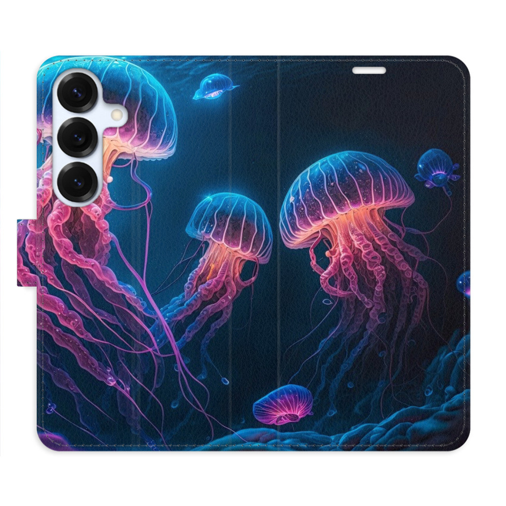 Flipové puzdro iSaprio - Jellyfish - Samsung Galaxy S25