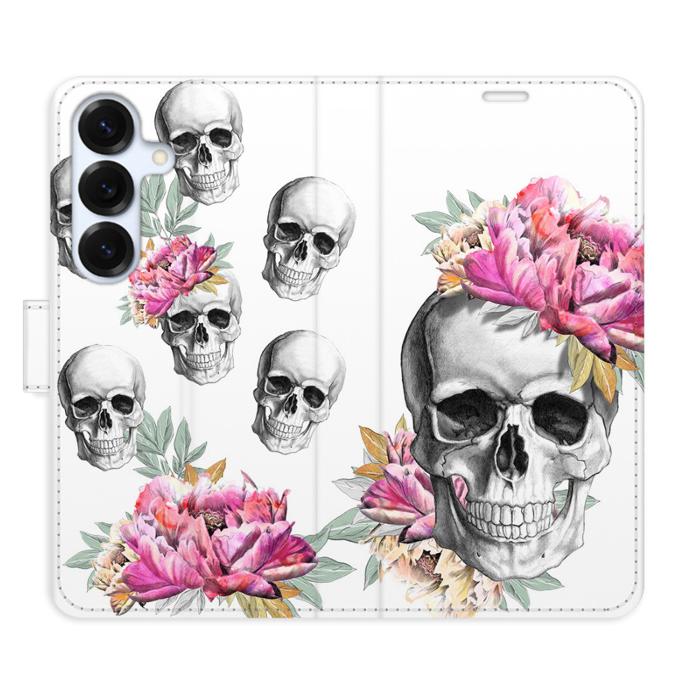 Flipové puzdro iSaprio - Crazy Skull - Samsung Galaxy S25