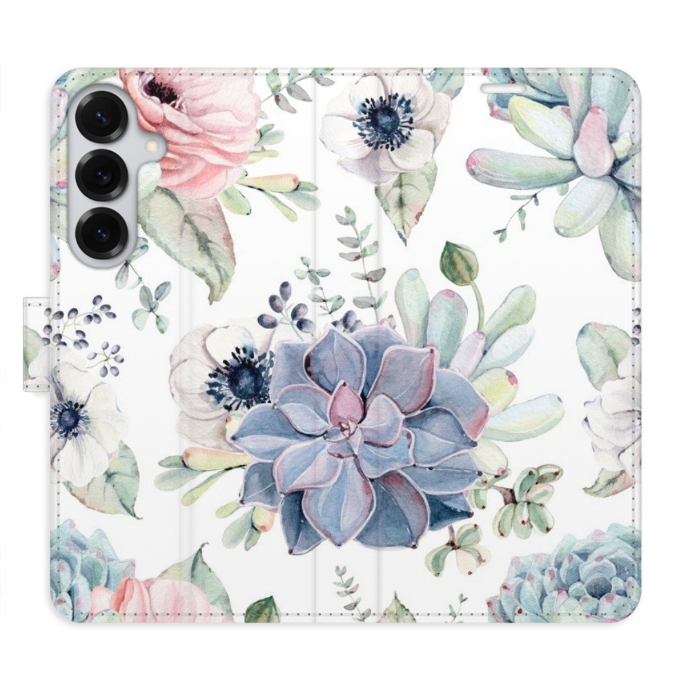 Flipové puzdro iSaprio - Succulents - Samsung Galaxy S25+