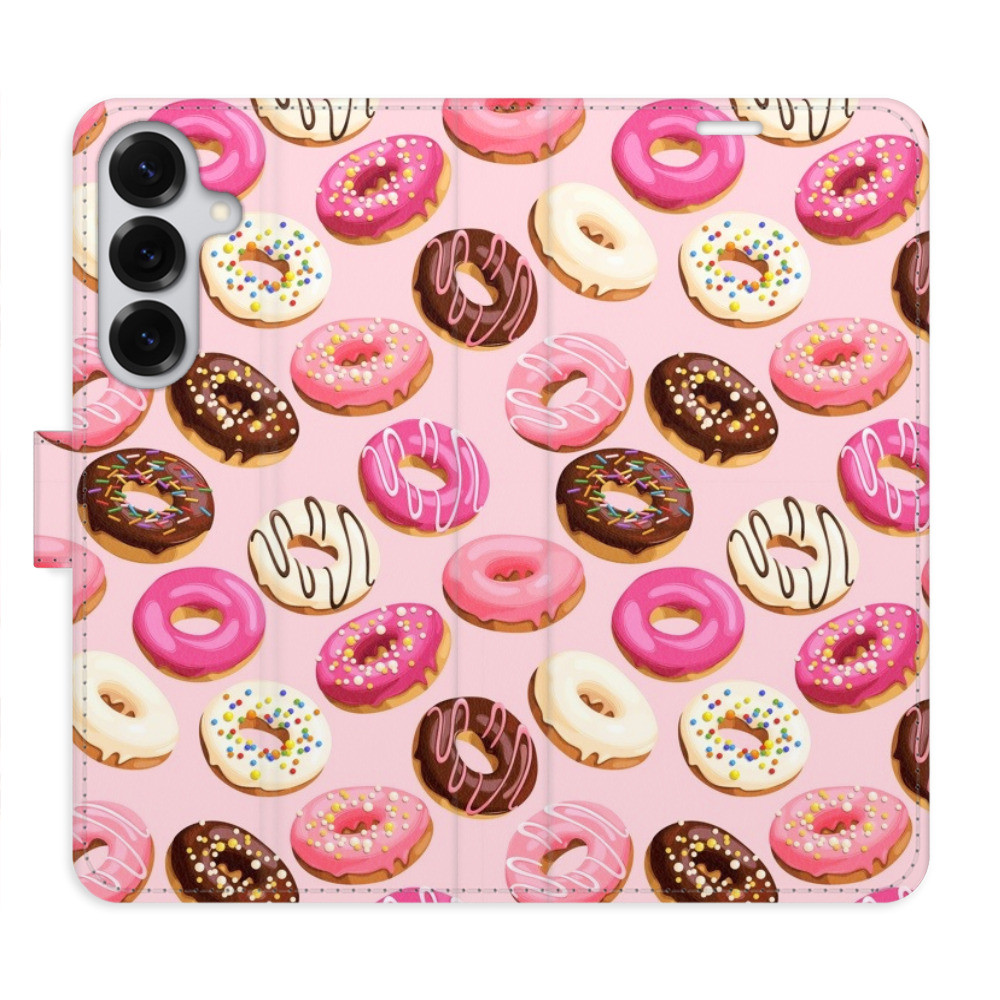 Flipové puzdro iSaprio - Donuts Pattern 03 - Samsung Galaxy S25+