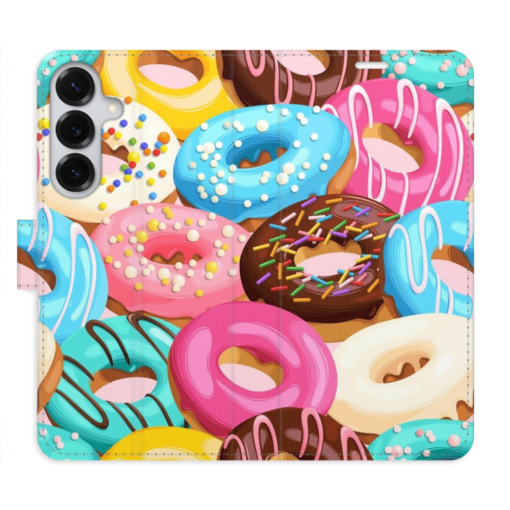 Flipové puzdro iSaprio - Donuts Pattern 02 - Samsung Galaxy S25+
