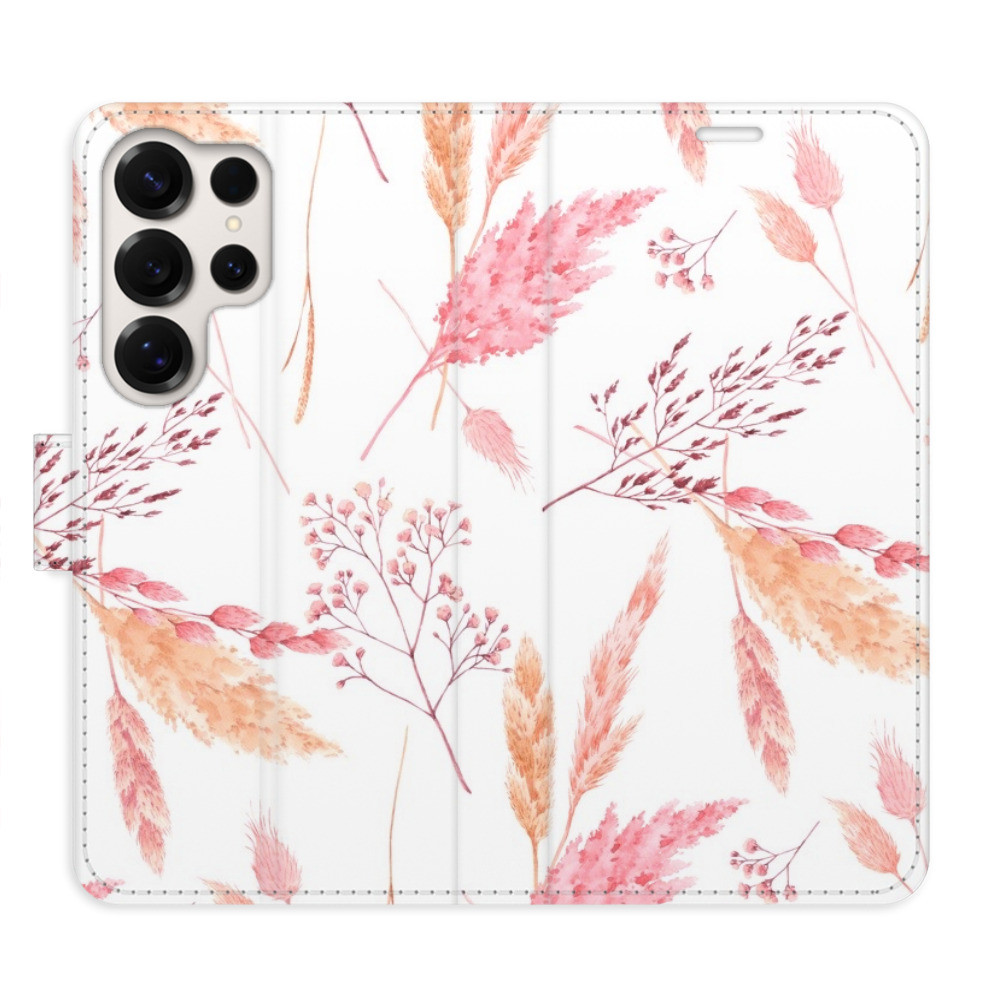 Flipové puzdro iSaprio - Ornamental Flowers - Samsung Galaxy S25 Ultra