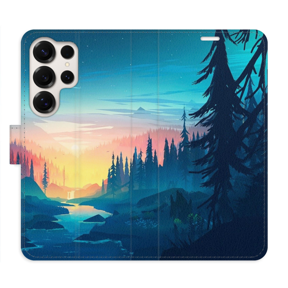 Flipové puzdro iSaprio - Magical Landscape - Samsung Galaxy S25 Ultra