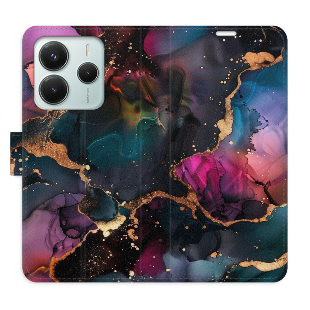 Flipové puzdro iSaprio - Dark Marble - Xiaomi Redmi Note 14 5G