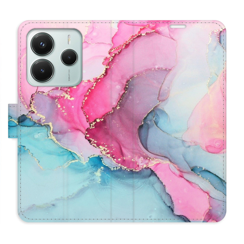Flipové puzdro iSaprio - PinkBlue Marble - Xiaomi Redmi Note 14 5G