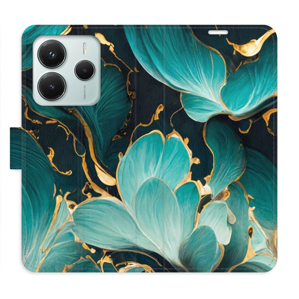 Flipové puzdro iSaprio - Blue Flowers 02 - Xiaomi Redmi Note 14 5G
