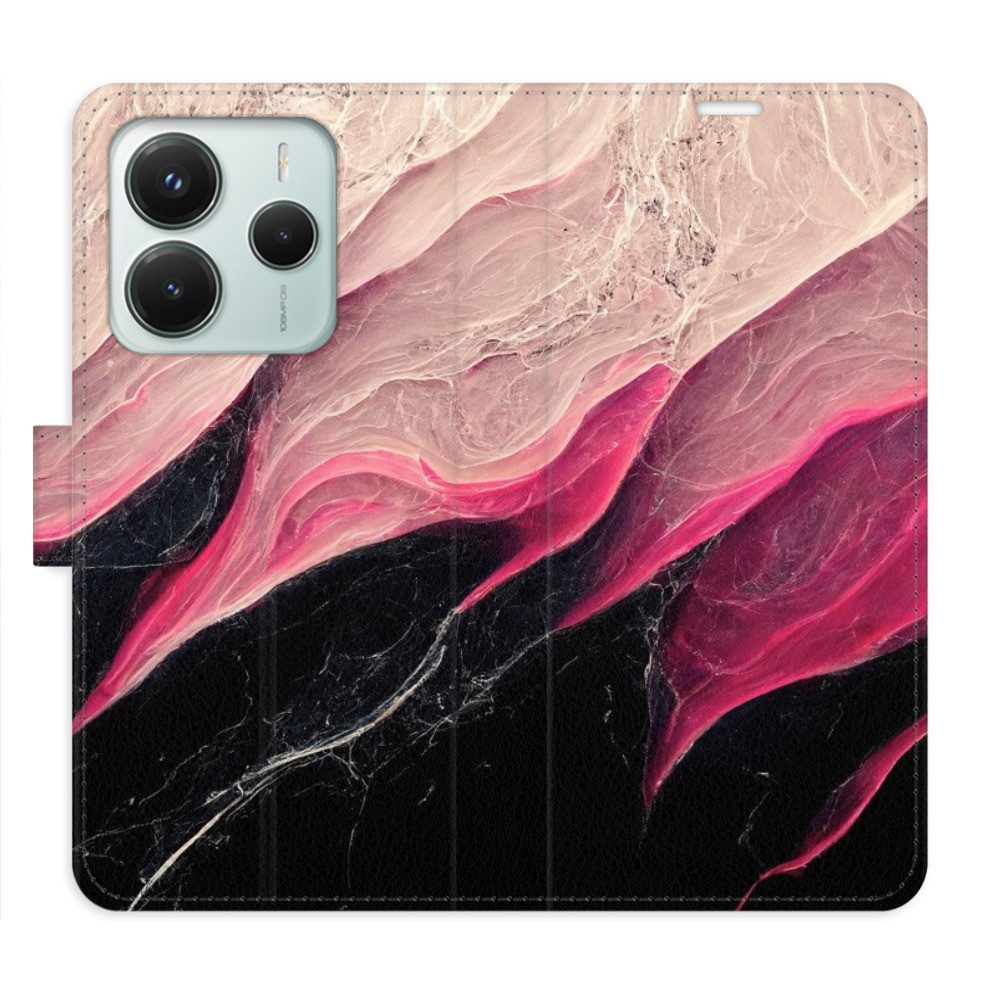 Flipové puzdro iSaprio - BlackPink Marble - Xiaomi Redmi Note 14 5G